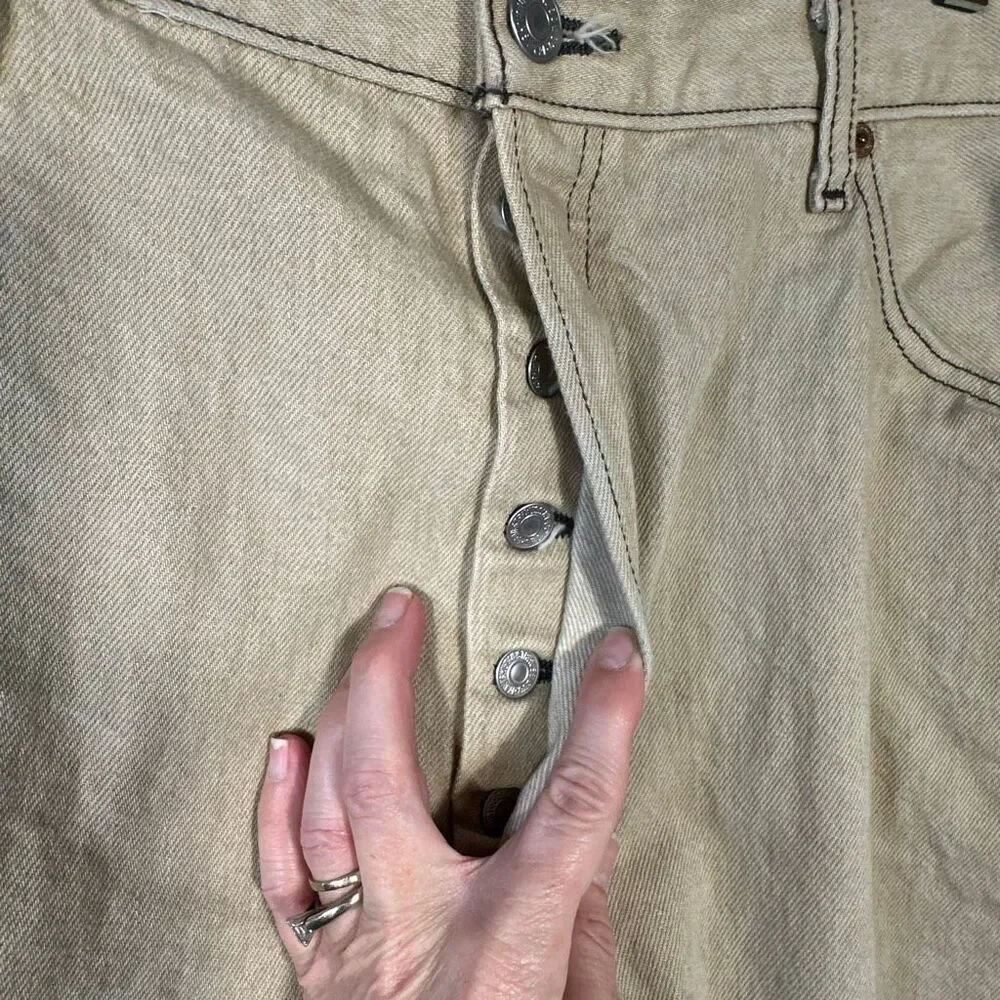 Levi’s Men’s 501 XX Jeans Mens Tan Straight‎ Fit Pants Chino